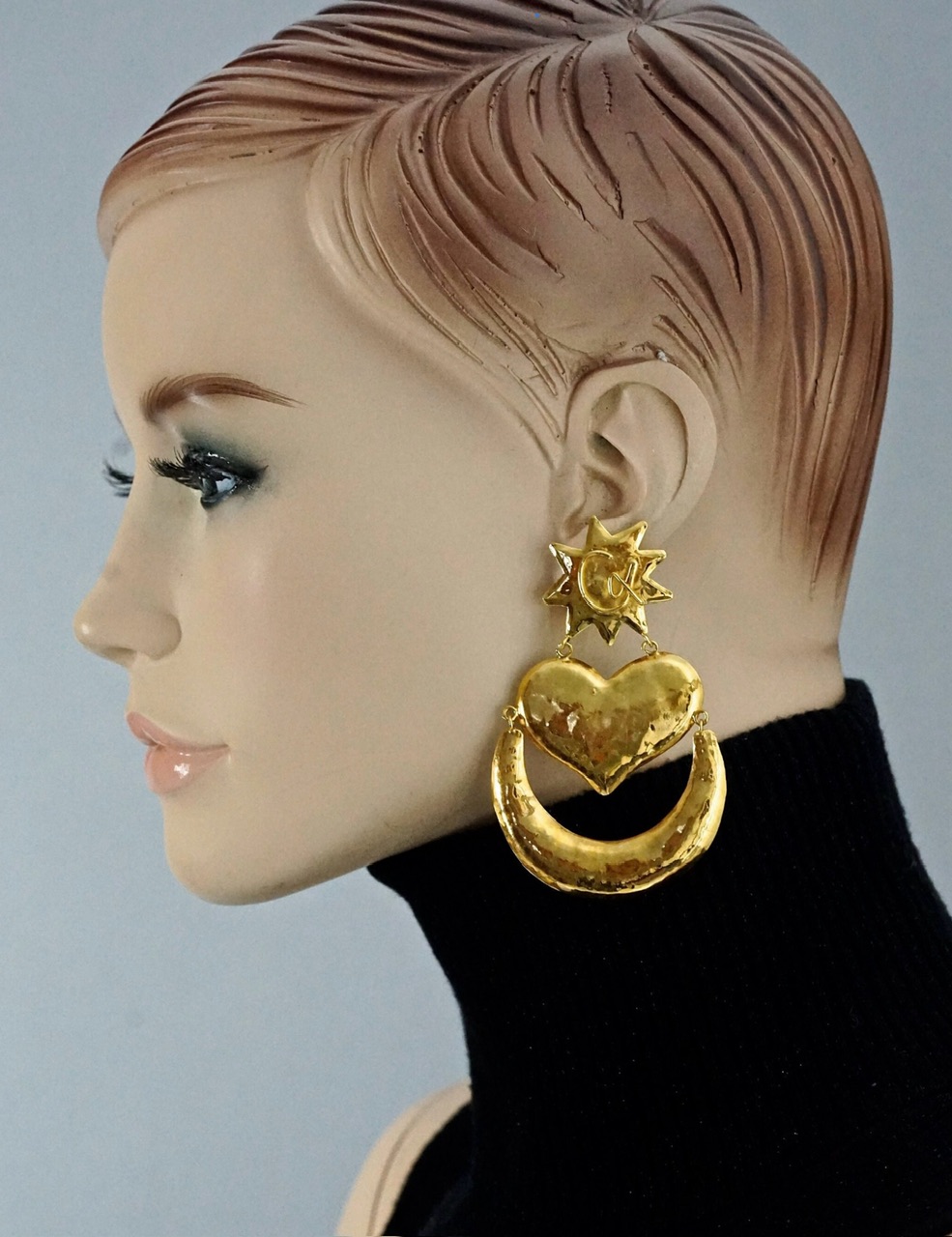 日月心大耳环；CL·签名（20210215）