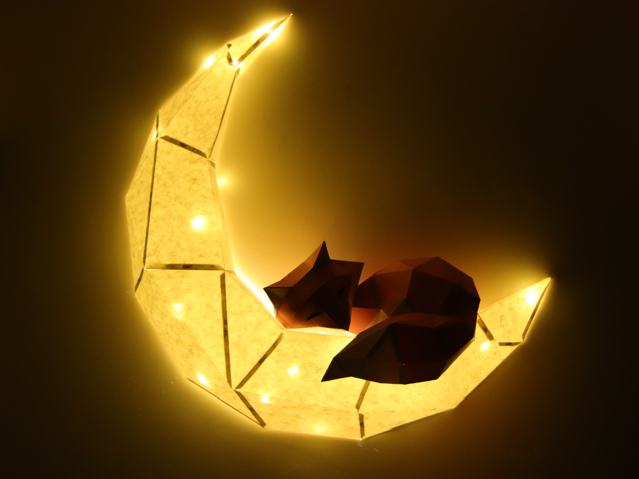 「晚安｜小狐狸&月亮」那些年大把大把睡不着的晚上；某天买的材料包（20210128）