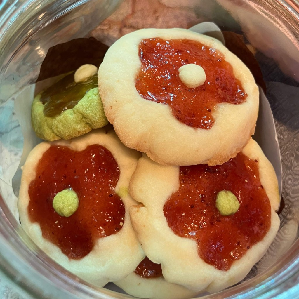 密码保护：花朵果酱曲奇（原味草莓酱&抹茶百香果柠檬酱）。大概用4小时制作的小礼物（20250324）#M