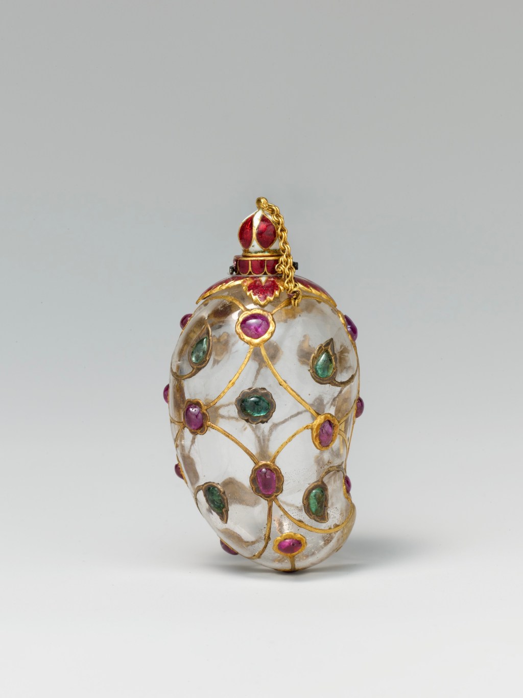 水晶芒果的余韵，时光的容器｜莫卧儿水晶药壶·香水瓶，17世纪｜00019